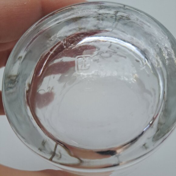 Anchor Hocking Clear Glass Gold White Angel and Star Design Mid-Century Modern - Picture 12 of 13